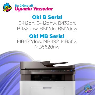 OKI 45807120 Muadil Toner 7K / B412 / B432 / B512 / MB472 / MB492