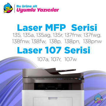 Hp 106XL W1106XL Muadil Toner - Çipli ( Yüksek Kapasite ) 20'Li Paket / 107A / 107W / MFP 135W / MFP 137fnw