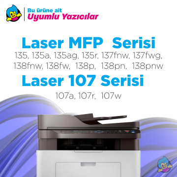Hp 106X W1106X Muadil Toner - Çipli ( Yüksek Kapasite ) 10'lu Paket / 107A / 107W / MFP 135W / MFP 137fnw