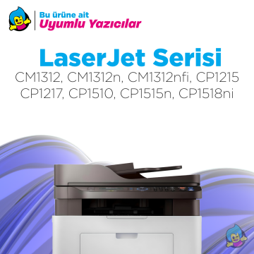 HP 125A CB540A  / CP1215 / CP1515 / CM1312 Siyah Muadil Toneri - Çipsiz