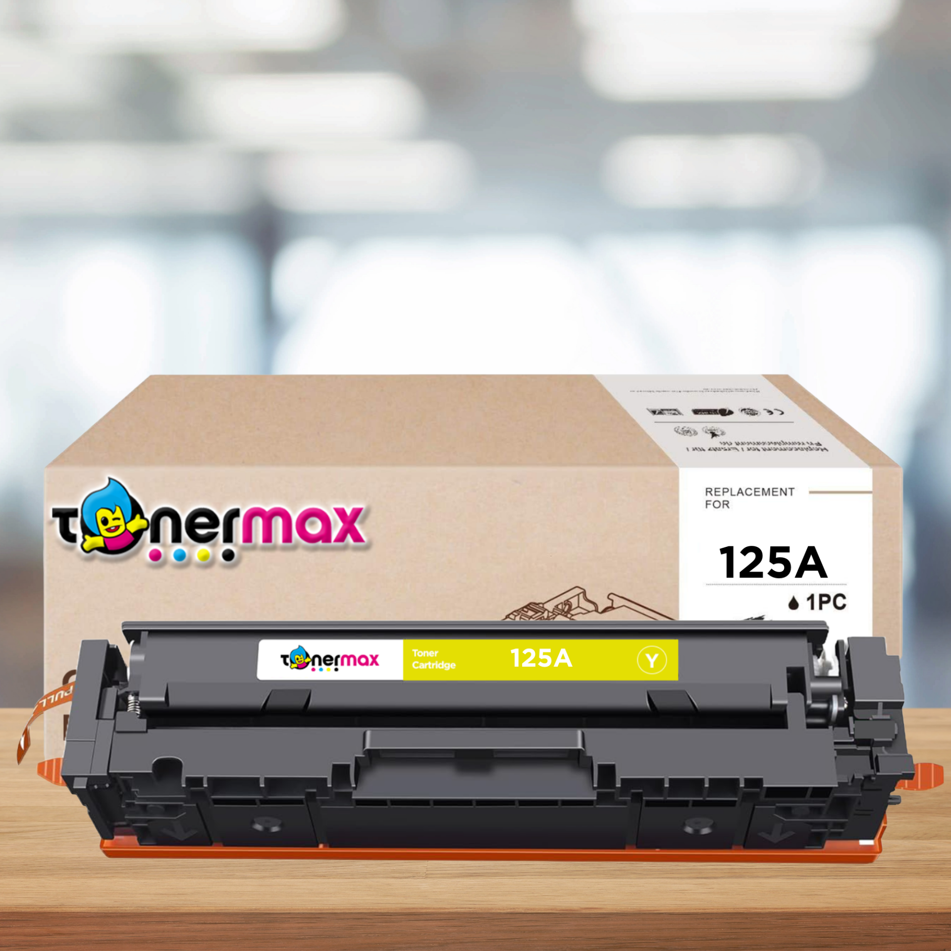 HP 125A CB542A  / CP1215 / CP1515 / CM1312 Sarı Muadil Toneri - Çipsiz