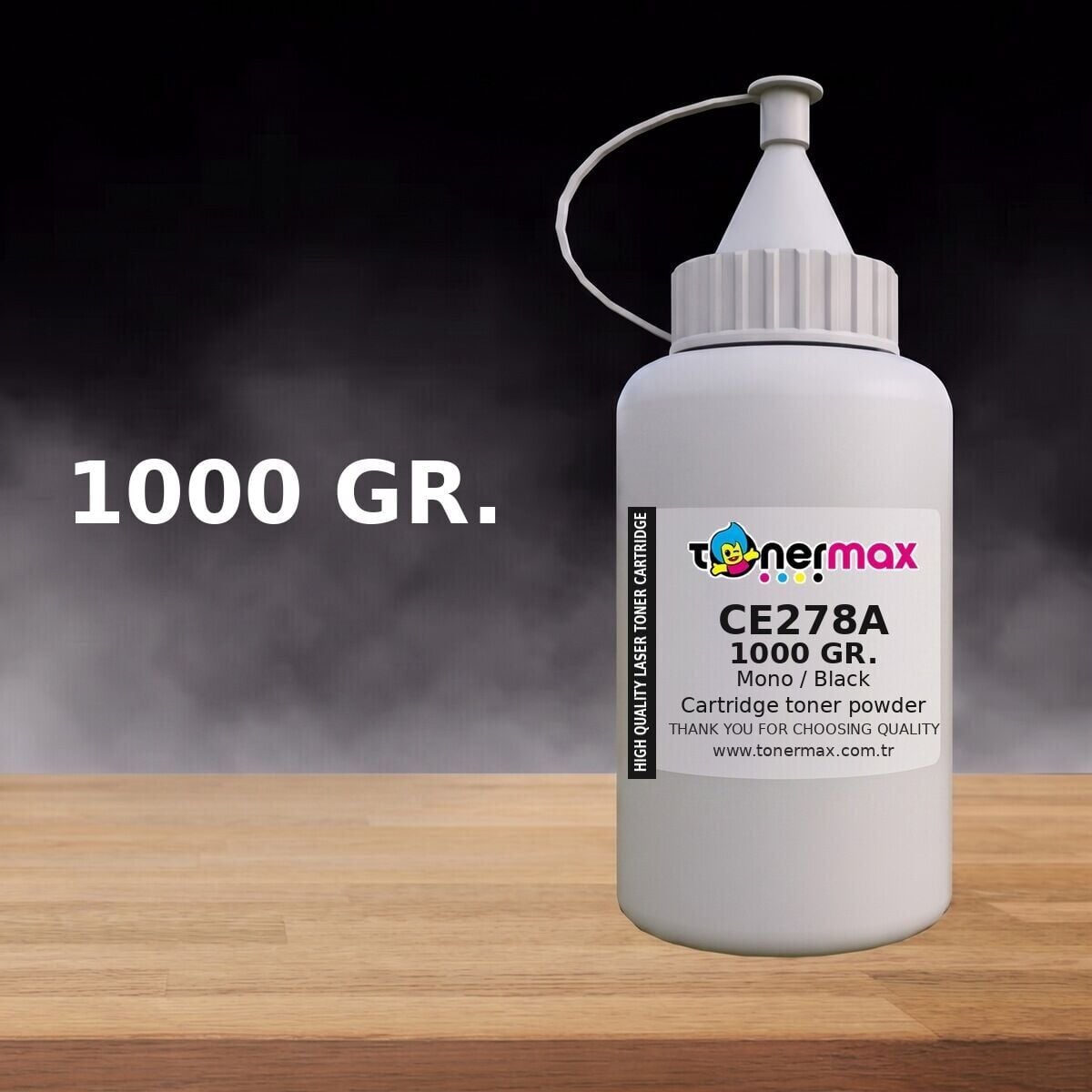 TonerMAX CE278A uyumlu toner tozu 1000 gr - yaklasik 20 kartus dolumu