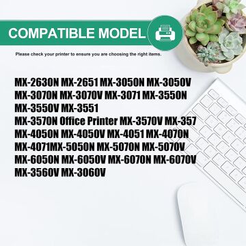 Sharp MX-61GT Muadil Toner Sarı / MX2651, MX3051, MX3061, MX3071, MX3551, MX3561, MX3571, MX4051, MX4061, MX4071, MX5051
