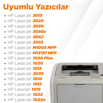 Hp Q2612A Toner Tozu 250GR / Laserjet 1010 / 1012 / 1022 / 3015 / 3050 / 3052