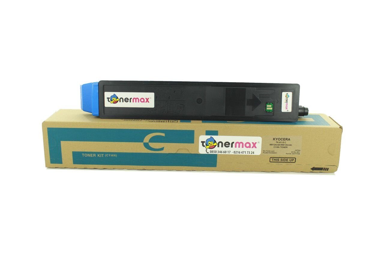 Kyocera TK-8115 Muadil Toner Mavi/ ECOSYS M8124cidn / M8130cidn