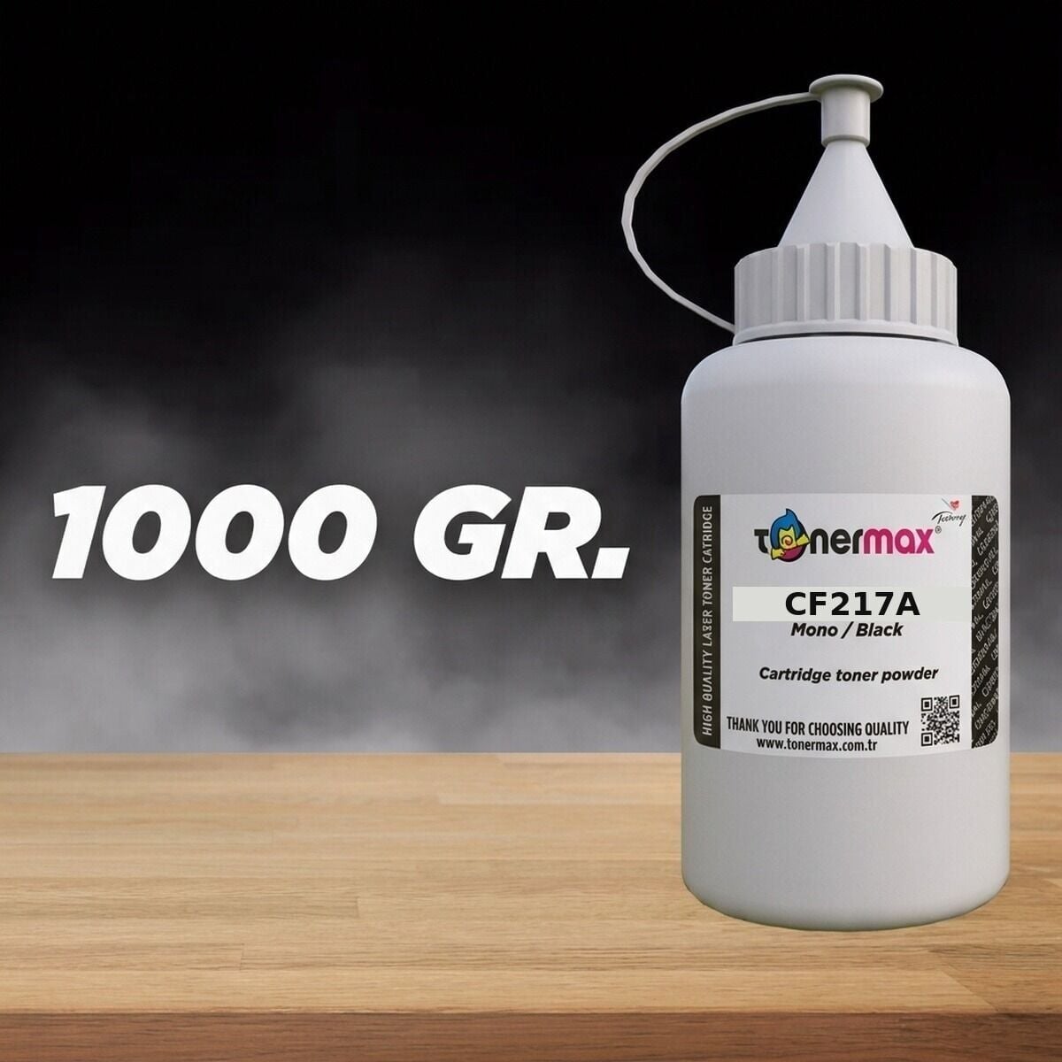 TonerMAX CF217A toner tozu 1000 gram — HP LaserJet Pro M102, M130 uyumlu dolum tozu
