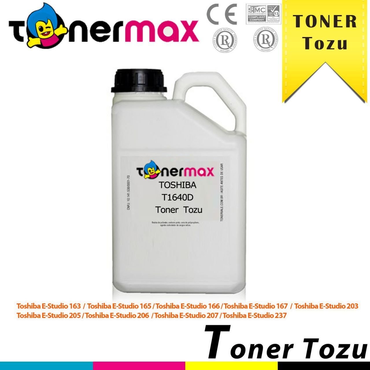 Toshiba T1640D / Estudio 163/ 165/ 166/ 167/ 203/ 205/ 207/ 237 Toner Tozu 675GR.