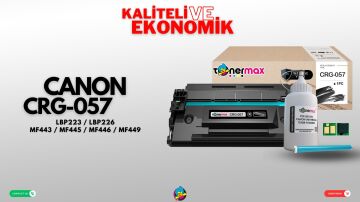 Canon CRG-057 Muadil Toner Çipli / LBP223 / LBP226 / LBP228X / MF443 / MF445 / MF446 / MF449 / MF453 / MF455
