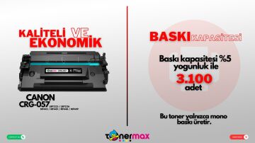 Canon CRG-057 Muadil Toner Çipli / LBP223 / LBP226 / LBP228X / MF443 / MF445 / MF446 / MF449 / MF453 / MF455