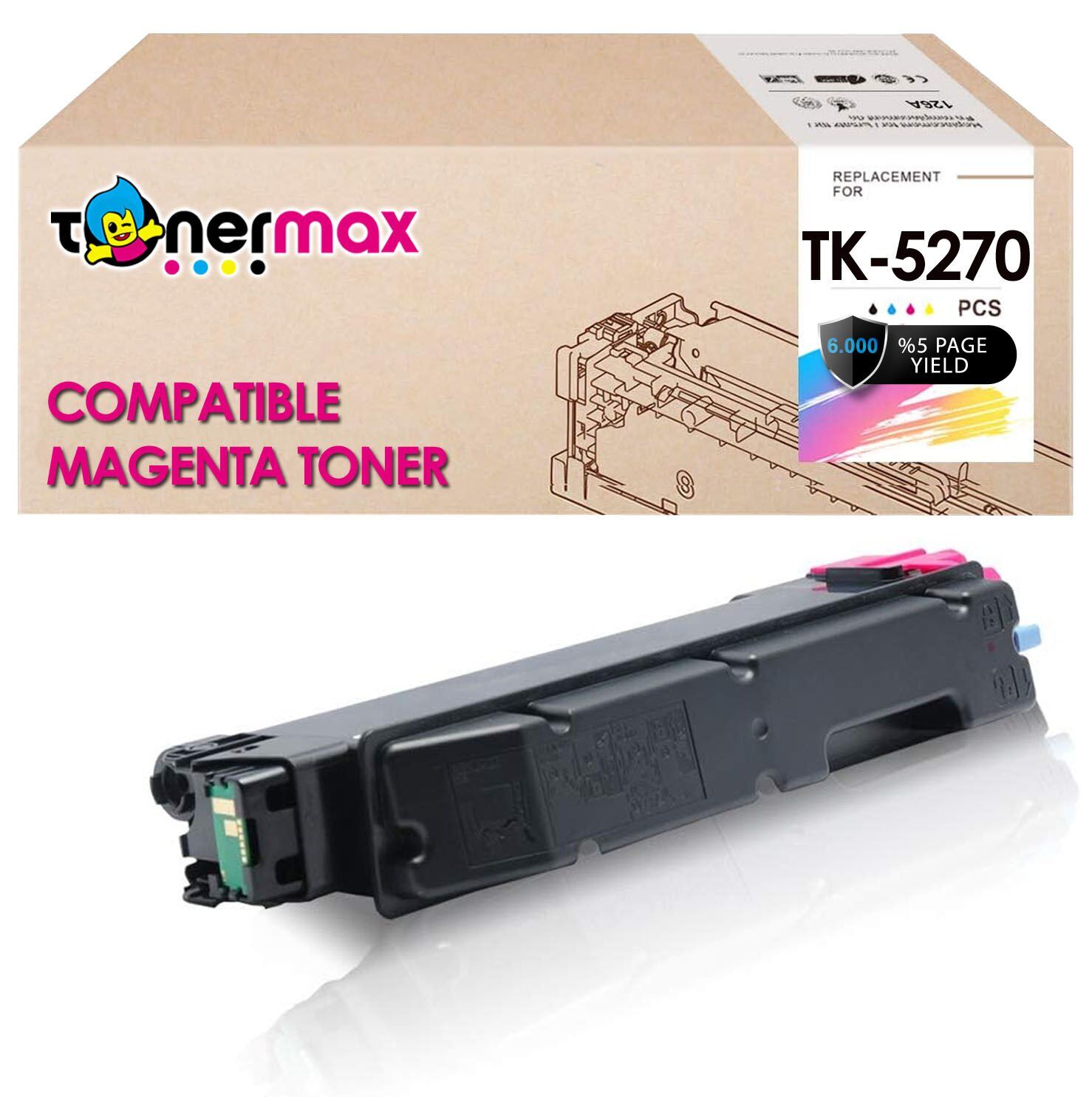 Kyocera TK-5270 Muadil Toner Kırmızı/ Ecosys M6230 / M6630 / P6230