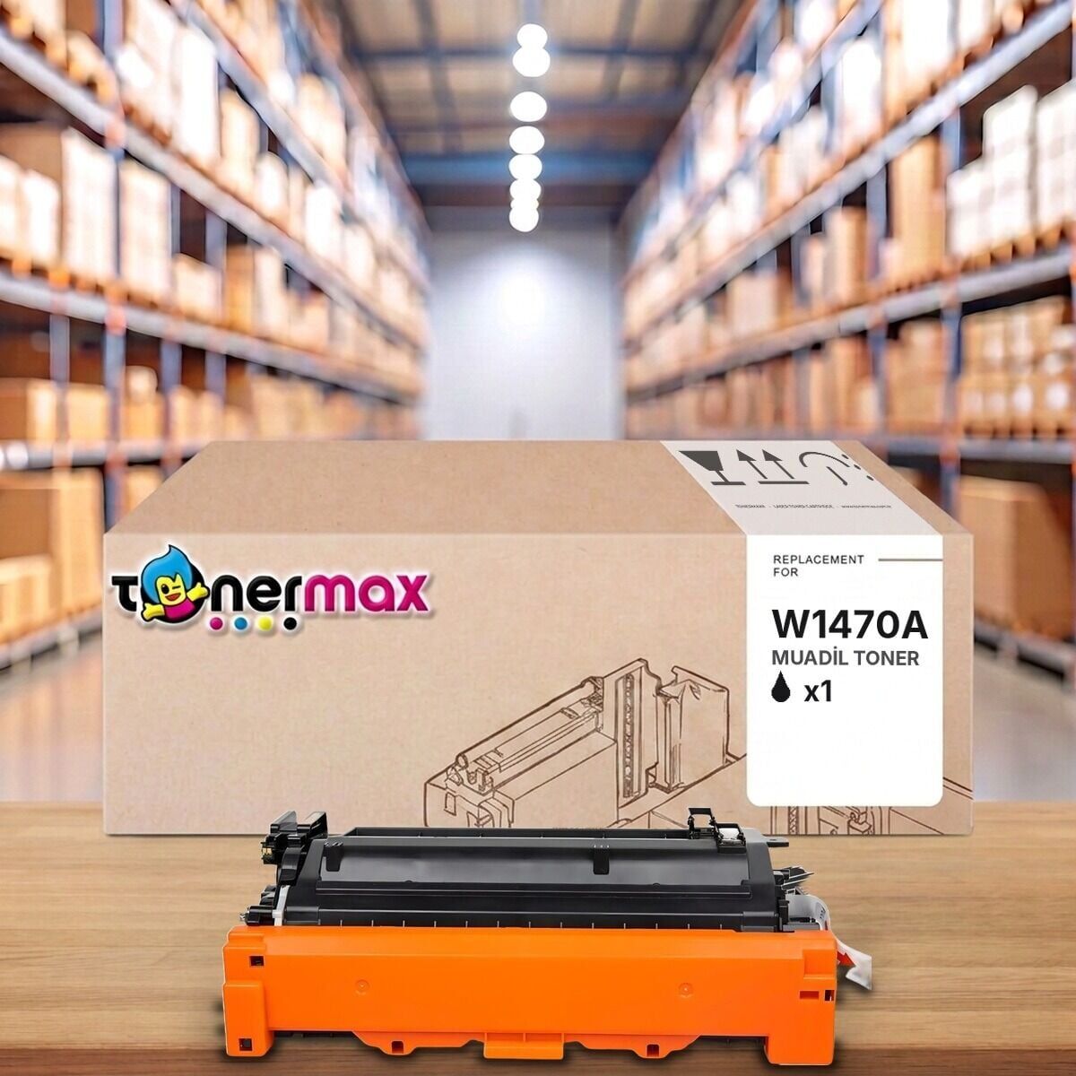 TonerMAX W1470A muadil toner - 10.500 sayfa - HP LaserJet Enterprise M610 / M611 / M612 · MFP M634 / M635 / M636 uyumlu
