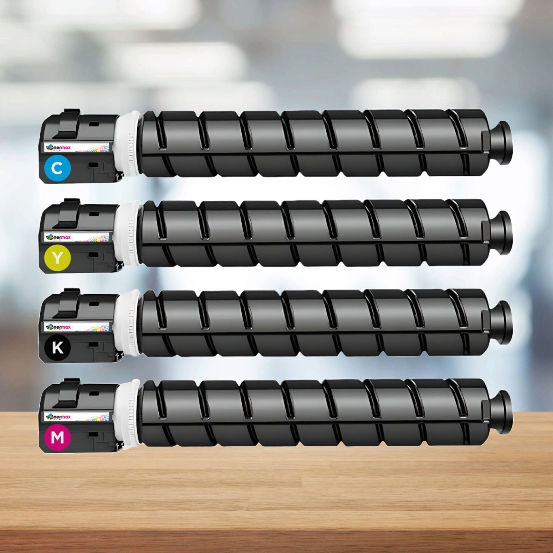 Canon imageRUNNER Advance C2230i Muadil Toner Seti  / İRC2025 / Siyah - Mavi - Sarı - Kırmızı