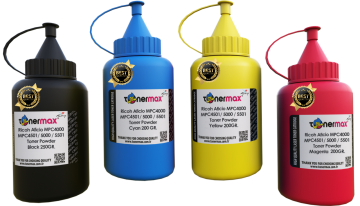 Ricoh Aficio MPC4000 Toner Tozu Set / MPC4501 / MPC5000 / MPC5501 Toner Tozu