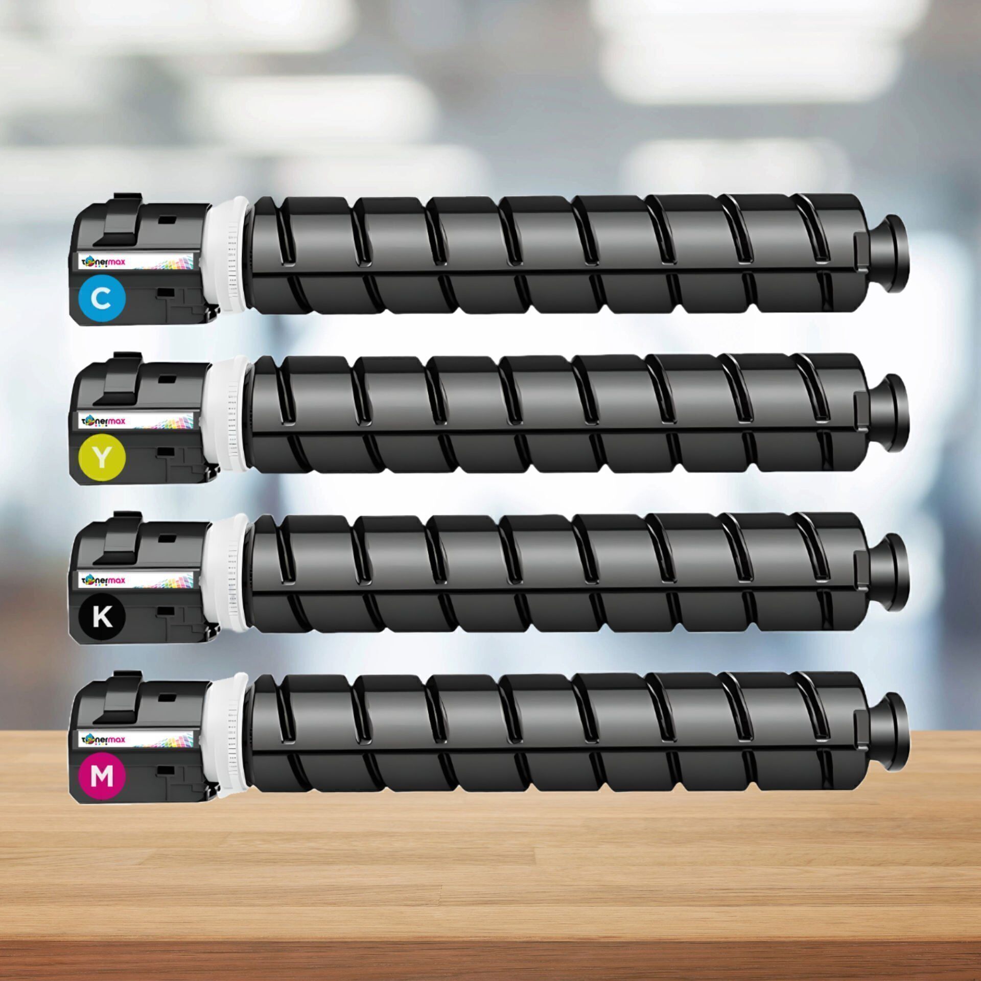 Canon imageRUNNER Advance C2225 Muadil Toner Seti  / İRC2025 / Siyah - Mavi - Sarı - Kırmızı