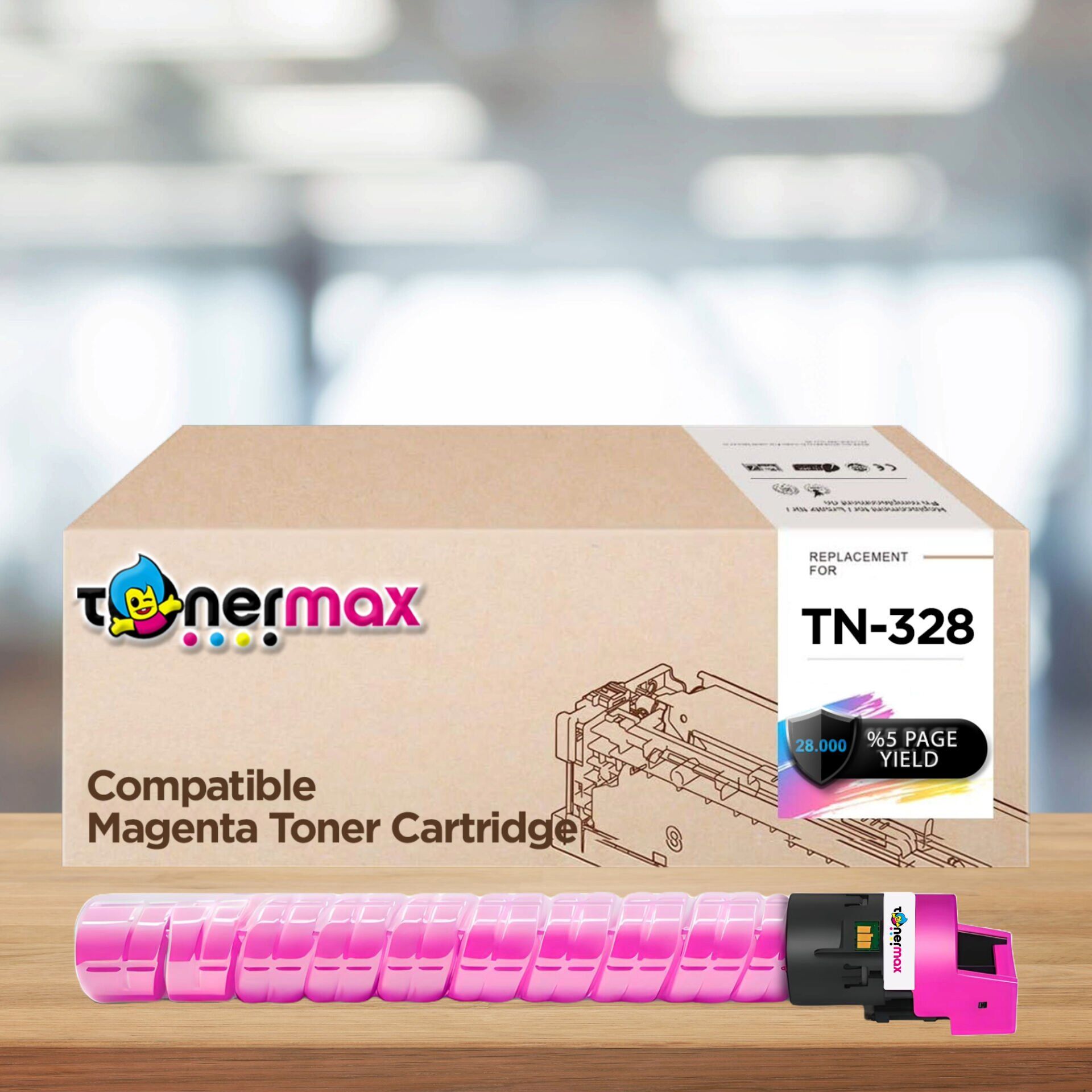 Develop TN-328 Muadil Toner Kırmızı / Ineo +250i / +300i  / +360i