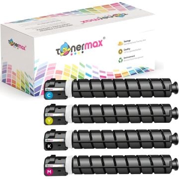 Canon imageRUNNER Advance C2220i Muadil Toner Seti  / İRC2025 / Siyah - Mavi - Sarı - Kırmızı