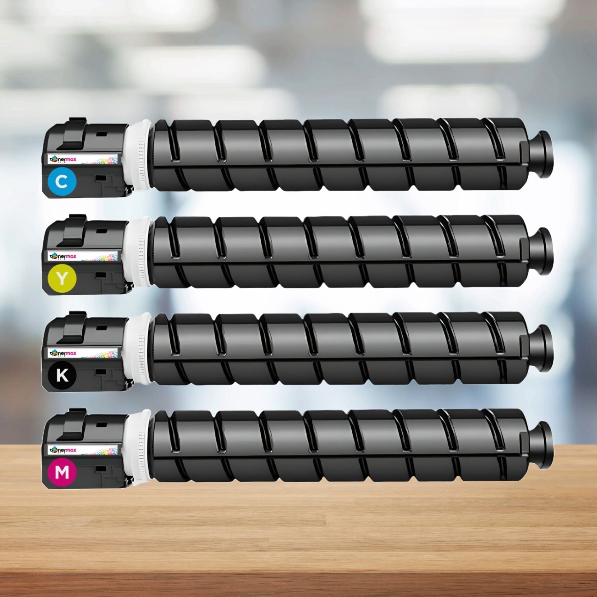 Canon imageRUNNER Advance C2025i Muadil Toner Seti  / İRC2025 / Siyah - Mavi - Sarı - Kırmızı