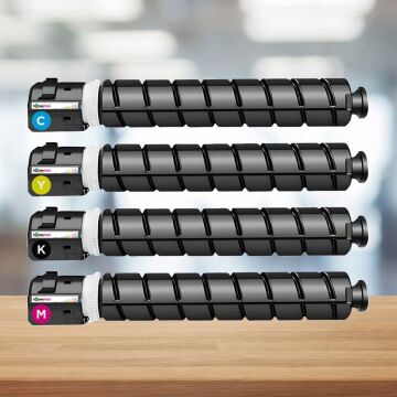 Canon imageRUNNER Advance C2025i Muadil Toner Seti  / İRC2025 / Siyah - Mavi - Sarı - Kırmızı