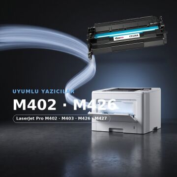 Hp 26A / CF226A / M400 / M402 / M426 Muadil Toneri - 20'li Paket