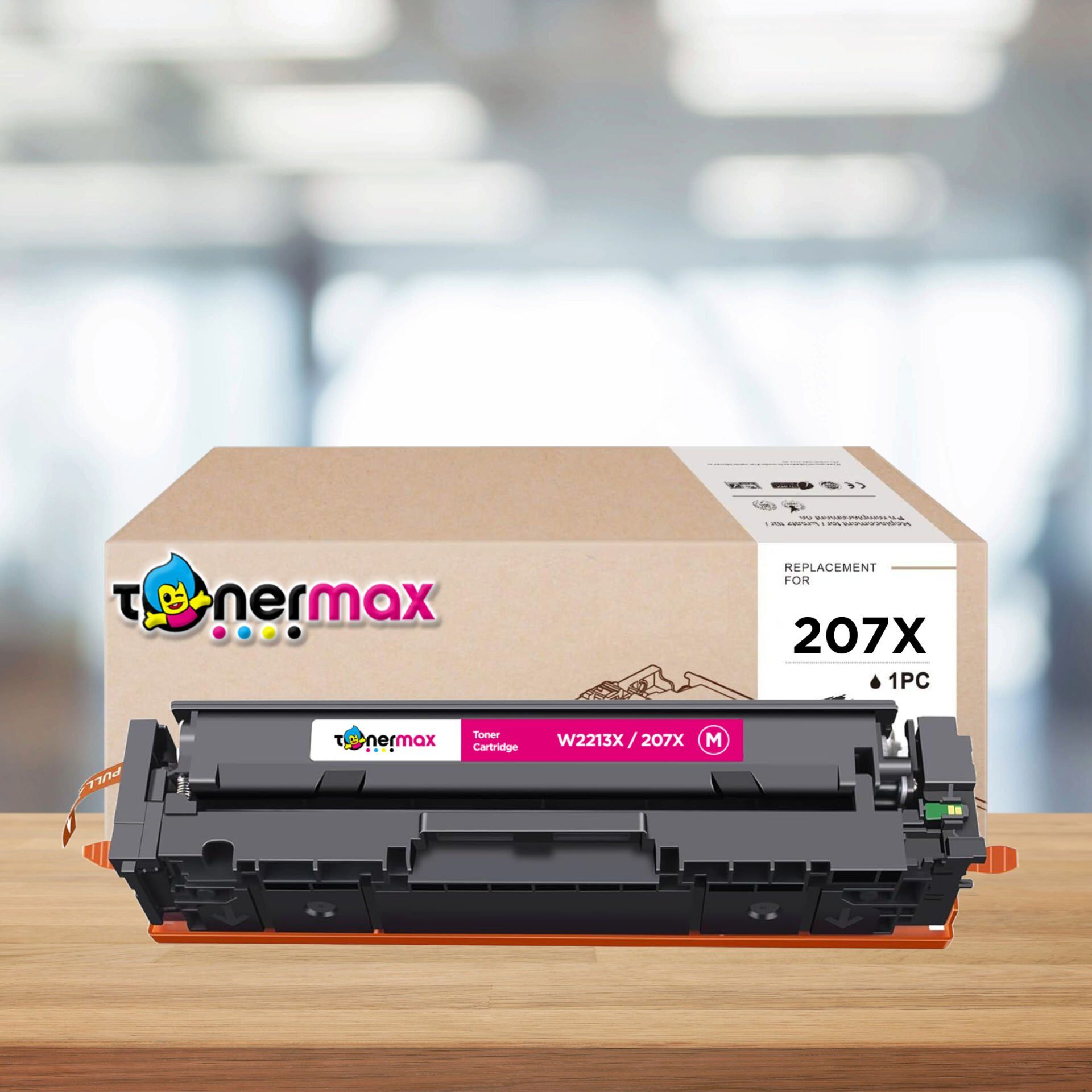 Hp 207X - W2213X Muadil Toner Kırmızı- Çipli / Hp Color LaserJet Pro M255dw / M255nw /M282nw /M283cdw /M283fdn /M283fdw