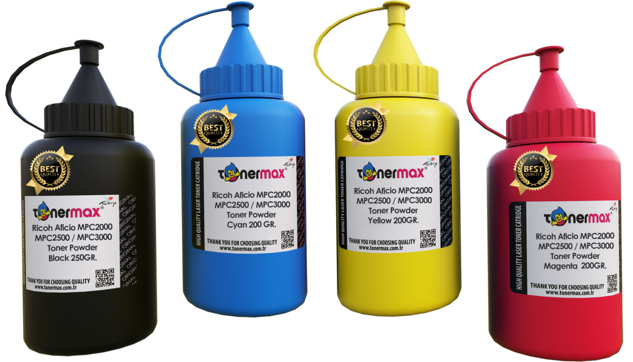 Ricoh MPC2000 Toner Tozu Set / MPC2500 / MPC3000