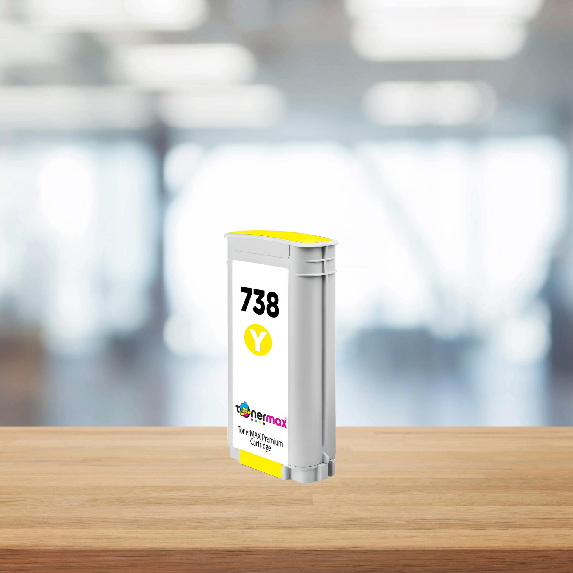 Hp 738 (498N7A) 130 ml Sarı Muadil Kartuş / DesignJet T850 / T950
