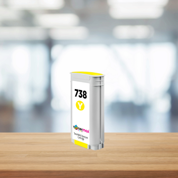 Hp 738 (498N7A) 130 ml Sarı Muadil Kartuş / DesignJet T850 / T950