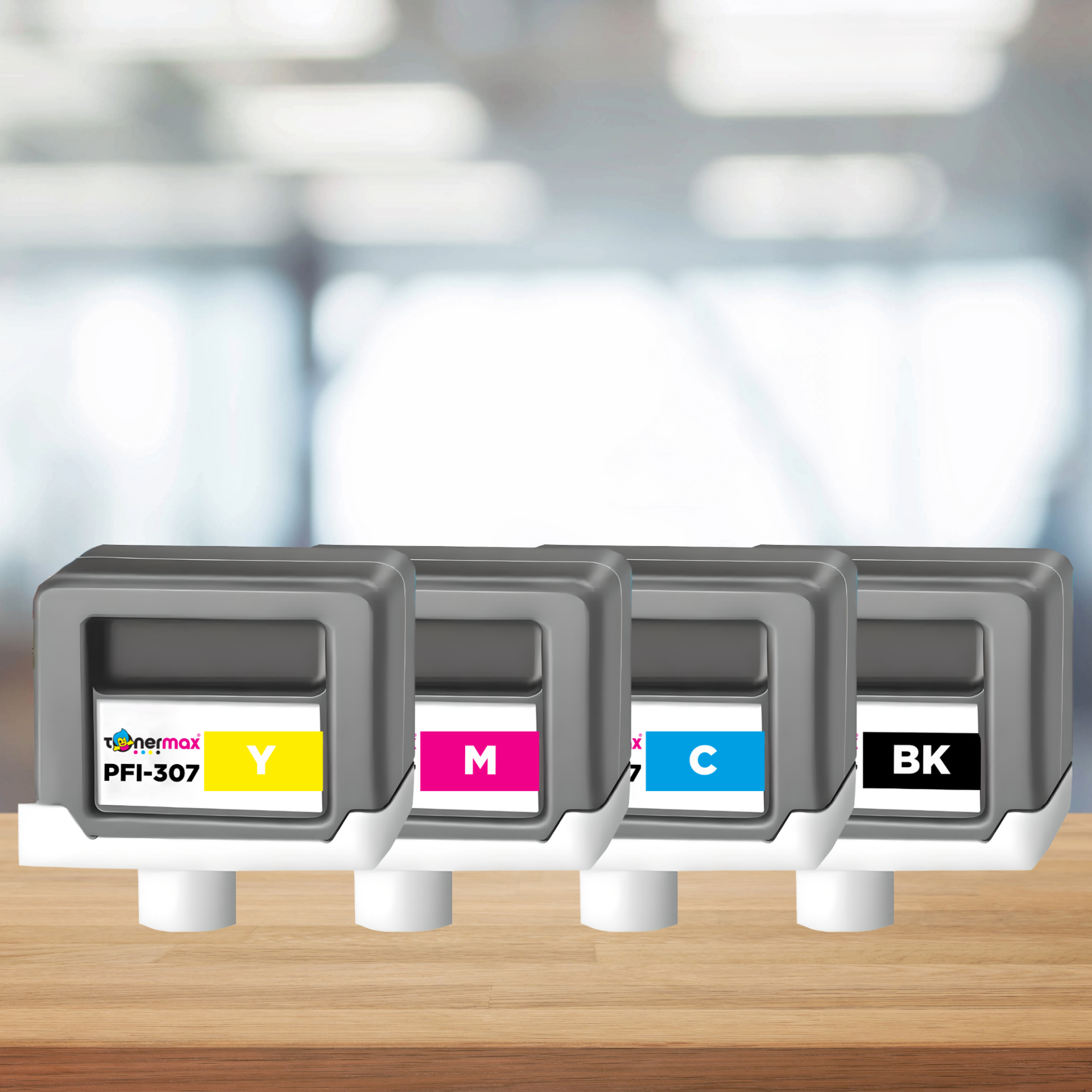 Canon PFI-307 Muadil Kartuş CMYK Seti (330ml)