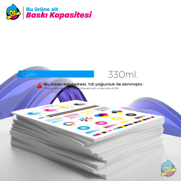 Canon PFI-307C Mavi (Cyan) Muadil Kartuş (330ml)