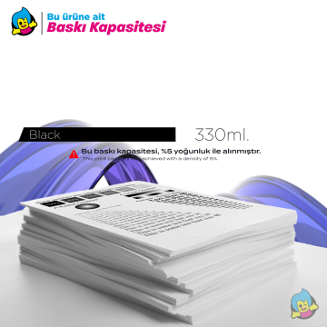 Canon PFI-307MBK Mat Siyah (Matte Black) Muadil Kartuş (330ml)