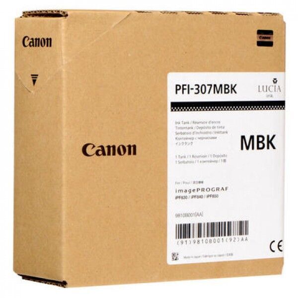 Canon PFI-307MBK Mat  Siyah (Matte Black) Orijinal Kartuş (330ml)