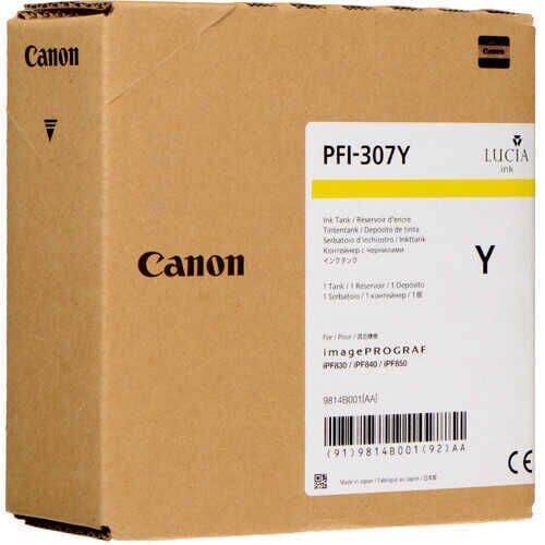 Canon PFI-307Y Sarı (Yellow) Orijinal Kartuş (330ml)