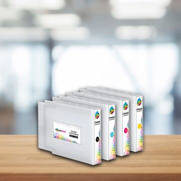 TonerMAX Epson Uyumlu C13T04A140 (T04A1) 4 Renk (Takım) Çipli Kartuş | WorkForce WF-C8190, WF-C8690