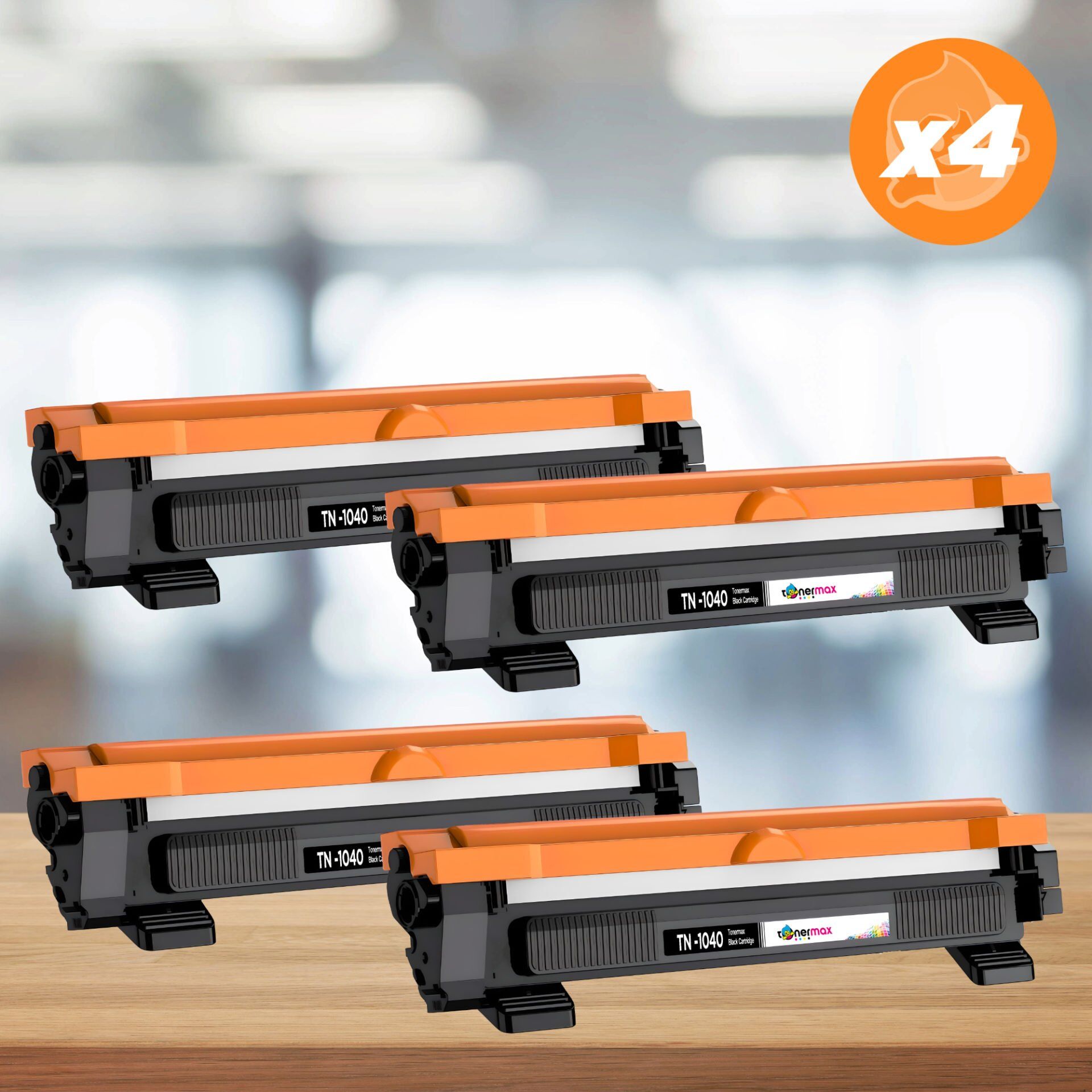 Brother TN-1040 Muadil Toner 4'lÜ Ekonomik Paket / HL-1211/DCP-1510/HL-1110/MFC-1810/MFC-1910