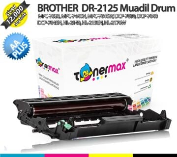Brother DR-2125 / MFC-7320, MFC-7440N, MFC-7840W, DCP-7030, DCP-7040, DCP-7045N, HL-2140, HL-2150N, HL-2170W AA Plus Muadil Drum Ünitesi