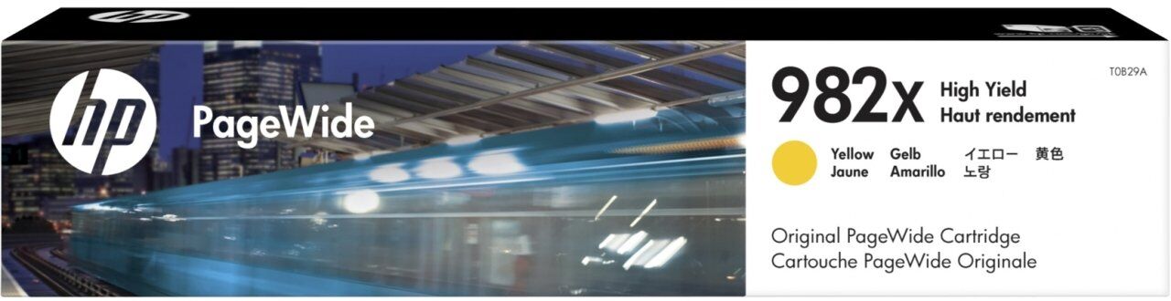 Hp 982X T0B29A /PageWide Enterprise 765 /780 / 785 Yüksek Kapasiteli Sarı Orijinal Kartuş