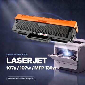 Hp 106A W1106A Muadil Toner - Çipli A Plus / 107A / 107W / MFP 135W / MFP 137fnw