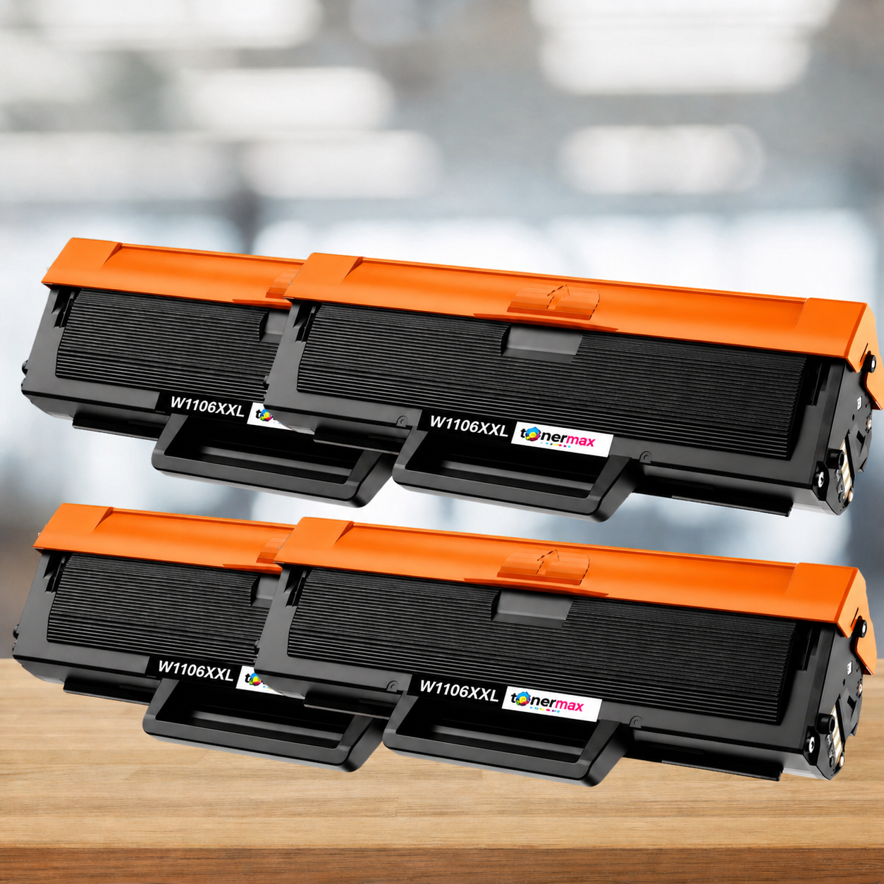Hp 106XXL W1106XXL Muadil Toner - Çipli 4'lü Paket ( Süper Yüksek Kapasite )/ 107A / 107W / MFP 135W / MFP 137fnw