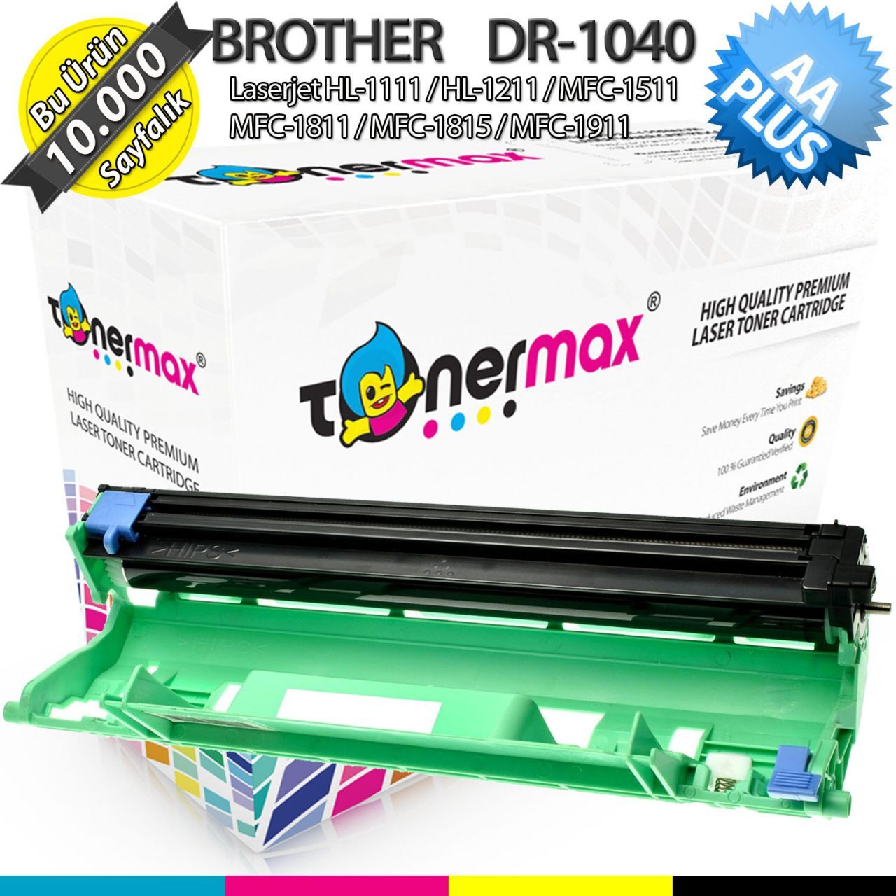 Brother DR-1040 / DCP-1510 / HL-1110 / MFC-1810 / MFC-1910 AA Plus Drum Ünitesi