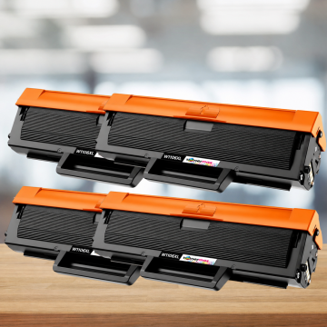 Hp 106XL W1106XL Muadil Toner - Çipli 4'lü Paket ( Ekstra Yüksek Kapasite )/ 107A / 107W / MFP 135W / MFP 137fnw