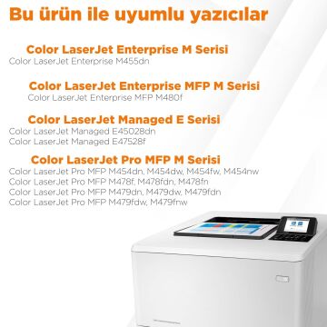 Hp 415X W2032X Muadil Toner Sarı - Çipli / M455 / M480 / M454 / M478 / M479