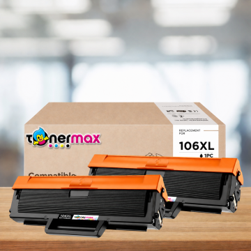 Hp 106XL W1106XL Muadil Toner - Çipli 2'li Paket ( Ekstra Yüksek Kapasite )/ 107A / 107W / MFP 135W / MFP 137fnw
