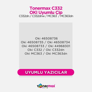 Oki C332 / MC363 Mavi Çip