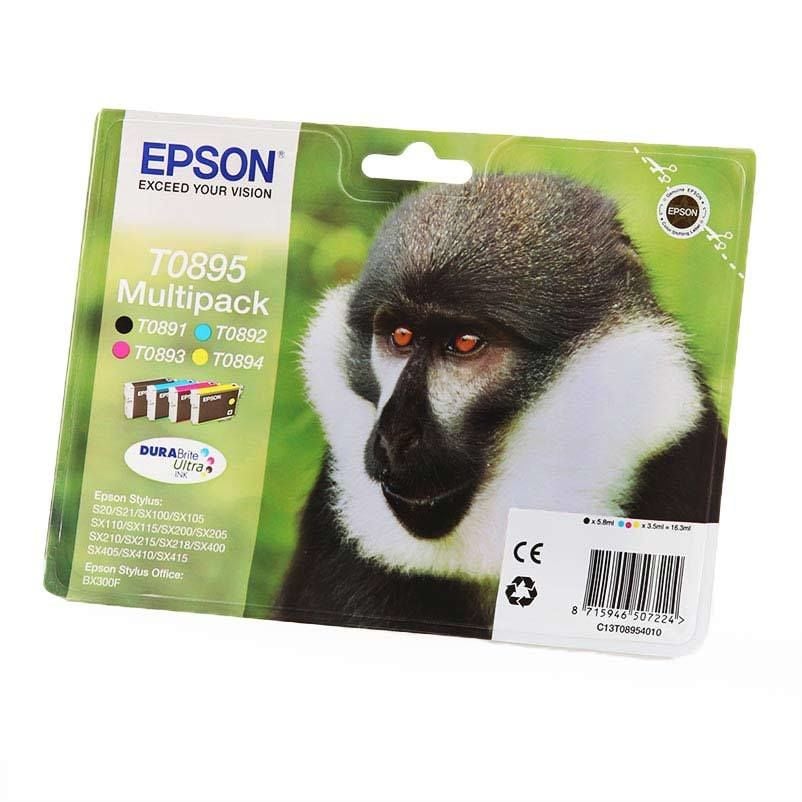 Epson T0895 4Lü Set Kartuş Bx300 / Sx100 / Sx205