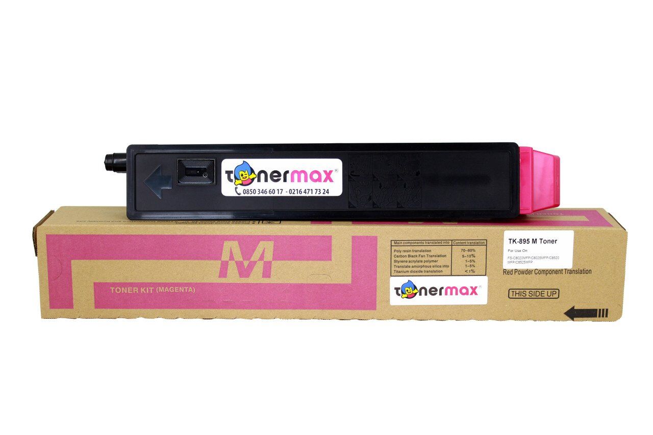 Kyocera TK-895 Kırmızı Muadil Toner / FSC8020 / FSC8025 / FSC8520 / FSC8525