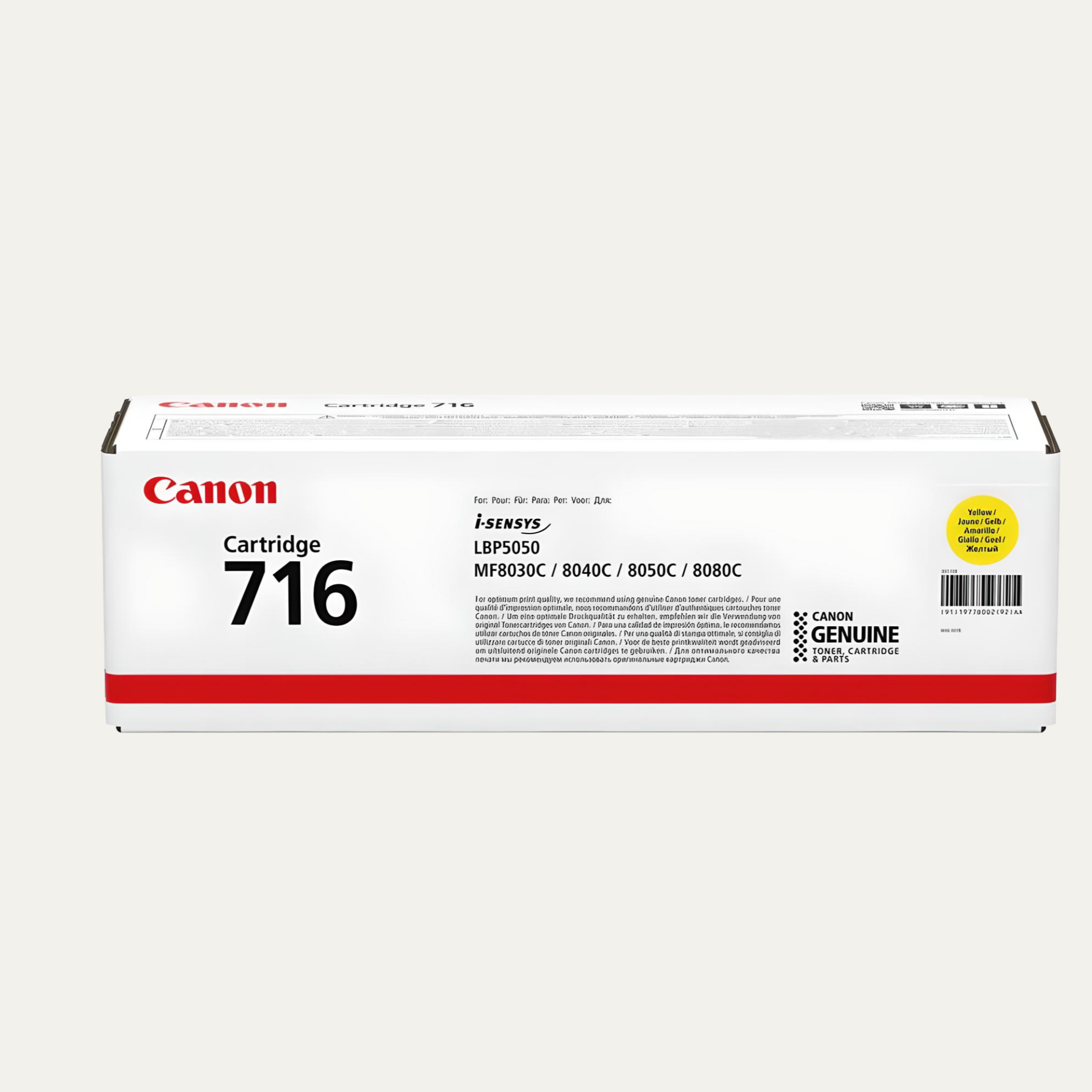 Canon CRG-716 / MF-8030 / MF-8040 / MF-8050 / MF-8080 / LBP-5050  Sarı Orjinal Toneri