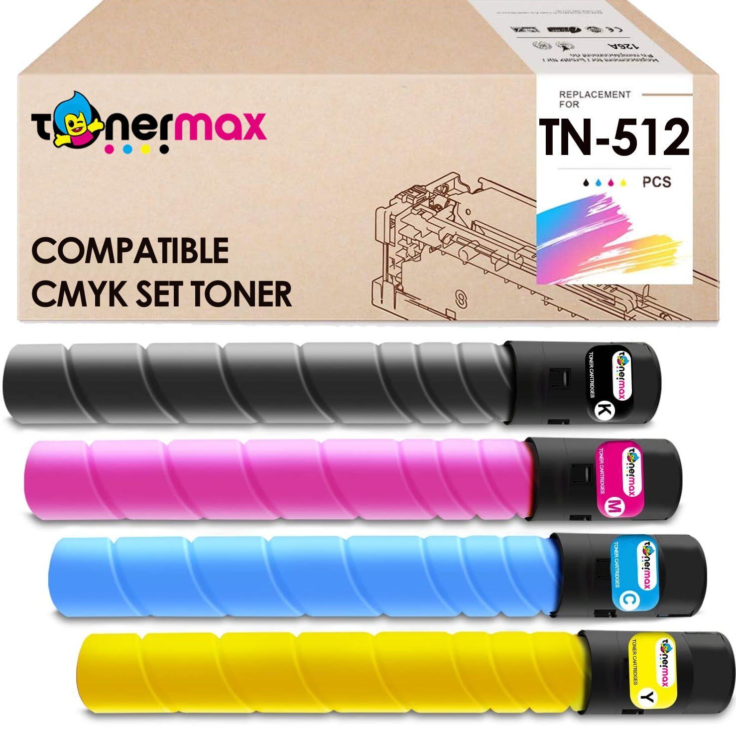 Konica Minolta TN-512 Muadil Toner Set/ Bizhub C454 / C554