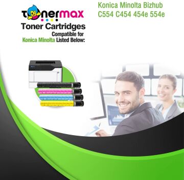 Konica Minolta TN-512 Muadil Toner Set/ Bizhub C454 / C554