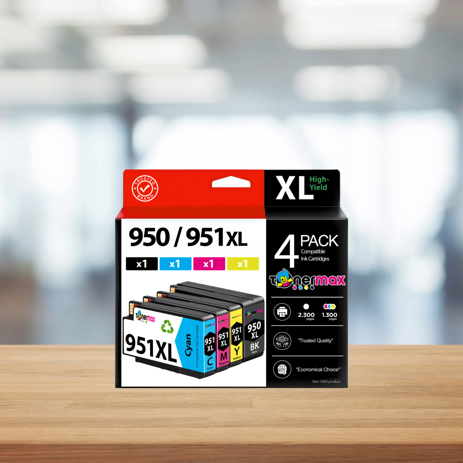 HP 950XL-HP 951XL 4 renk Muadil kartuş PRO 276/251/8100/8600/8610