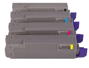 Oki 46490632 C532 Muadil Toner Set / C542 / MC563 / MC573
